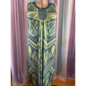 Green Art Deco Dress